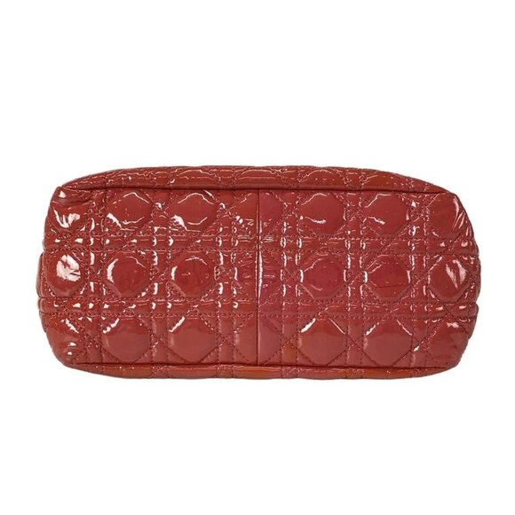 DIOR/ChristianDior Cannage Stitch - Pink Patent Leather Shoulder Bag 690-050825 - Picture 5 of 14